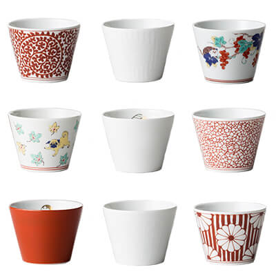 蕎麦猪口大事典 A そばちょこ2個 ギフトセットの写真