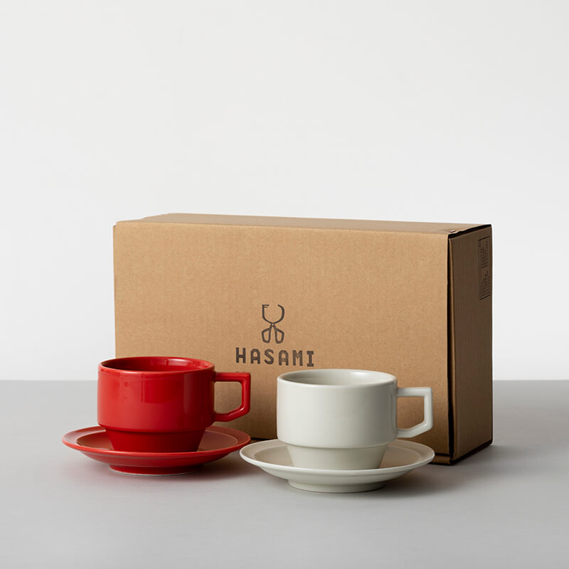 旧HASAMI SEASON01 ブロックマグ＆ソーサーペアセットの写真