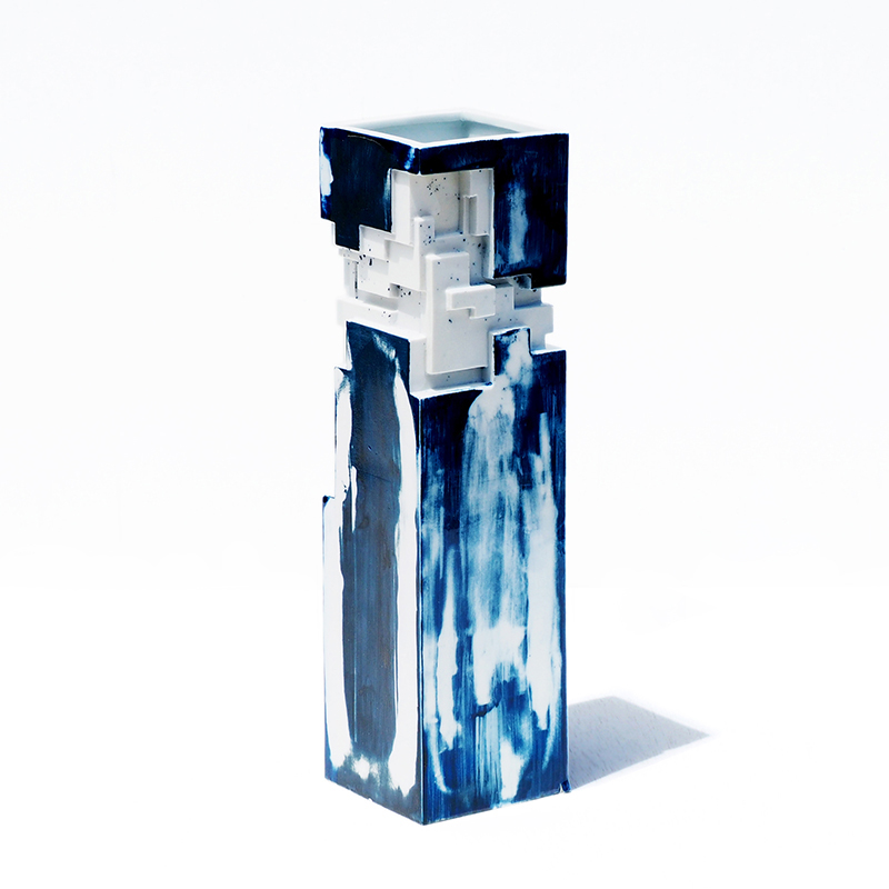 ArtWork Blue & White VASE 刷毛呉須 DELTA Boris Tellegen