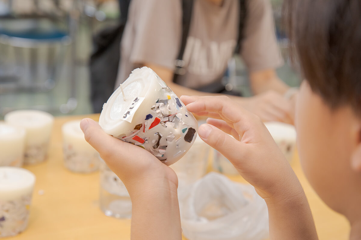 不要食器 産業廃棄物 アップサイクル キャンドル