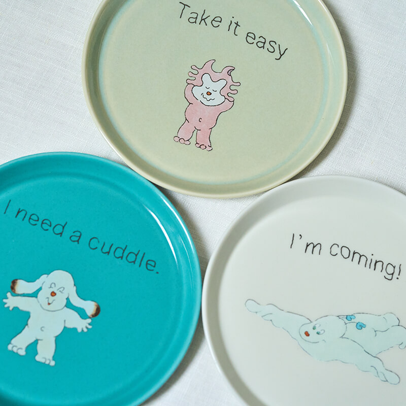 hasami&cuddlemagazineコラボプレートミニ