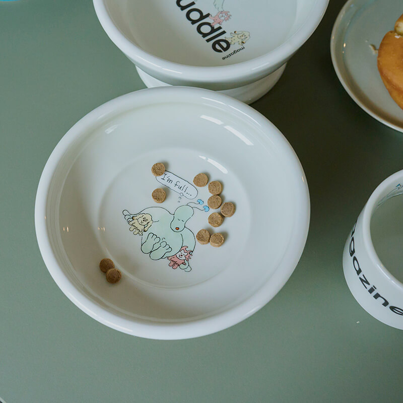 hasamiとカドルマガジンコラボのペット食器