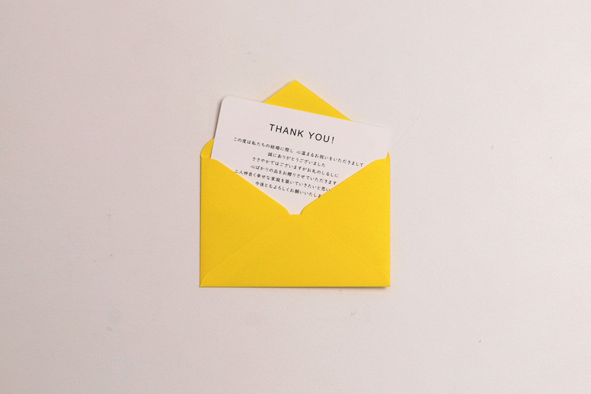 ラッピングメッセージカードの写真