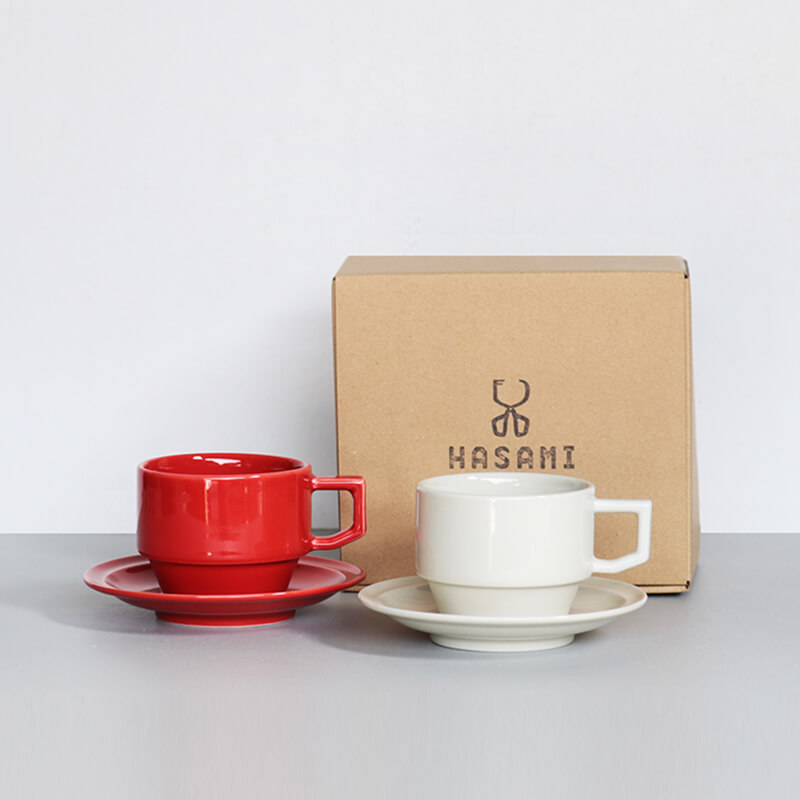 HASAMI SEASON01ブロックマグ&ソーサーペアセットの写真