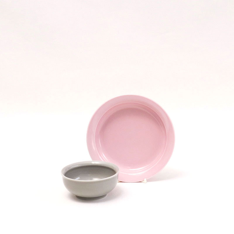 もぐもぐごっくんリム深皿&碗セットの写真