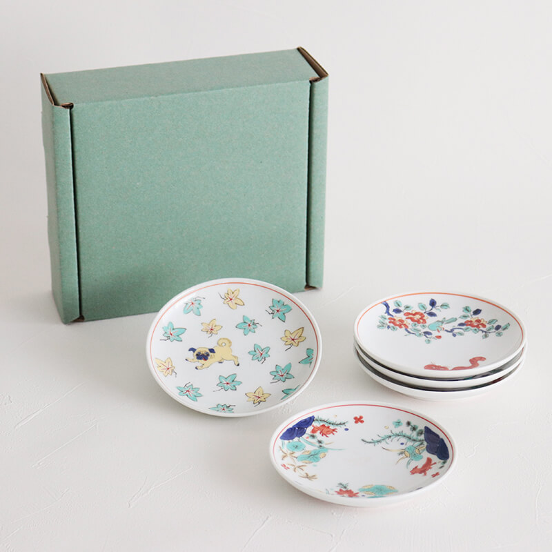 BARBAR 色絵小皿5柄ギフトセットの写真