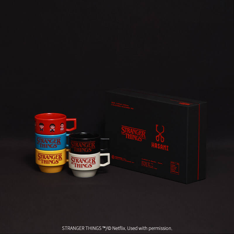 NETFLIXstrangerthingsブロックマグ5色アソートセットの画像